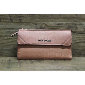 Max Studio women's pink double fold folding clutch‎ wallet